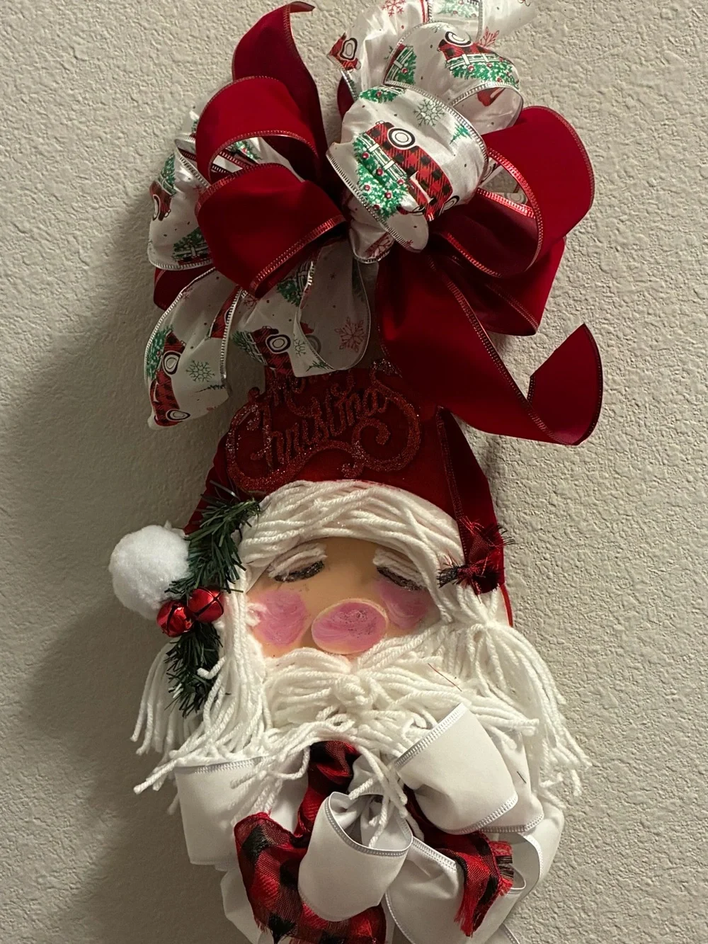 Christmas Santa  Tree, Wall, Door Hanging